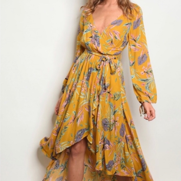 Fashion Leader Dresses & Skirts - Fashion Leader hi low tie dress (S) NWT